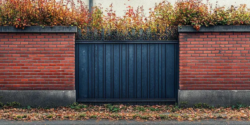 Modern Zaun aus Polen