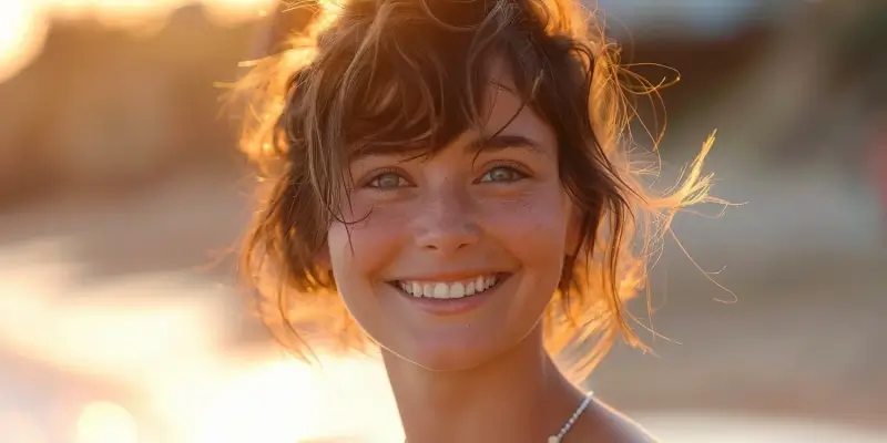 Stomatolog - piękny uśmiech śnieżnobiałymi zębami